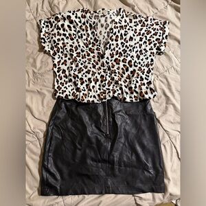 Lightweight Animal Print Blouse